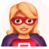 Hero woman emoji.